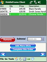 Easy to navigate screens allow users to enter data and download information easily.